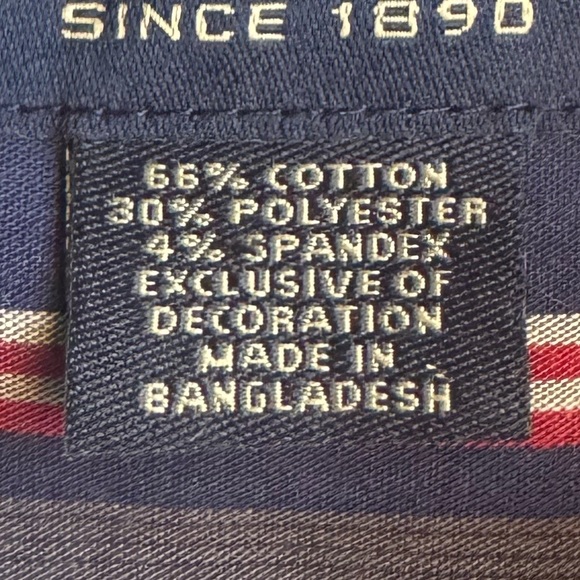 U.S. Polo Assn. Navy and Red Plaid Long Sleeve Shirt 4XLT - Picture 5 of 6